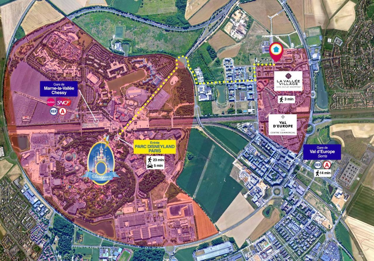 Disneyland-Paris 8Pers, 2 Parkings, Wifi, Σερί Εξωτερικό φωτογραφία